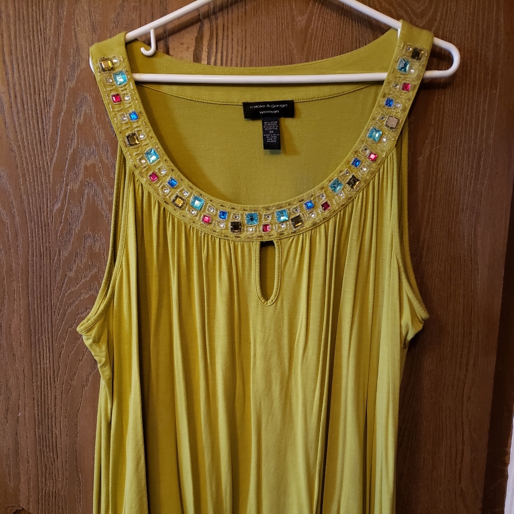 Fancy Sleeveless Top